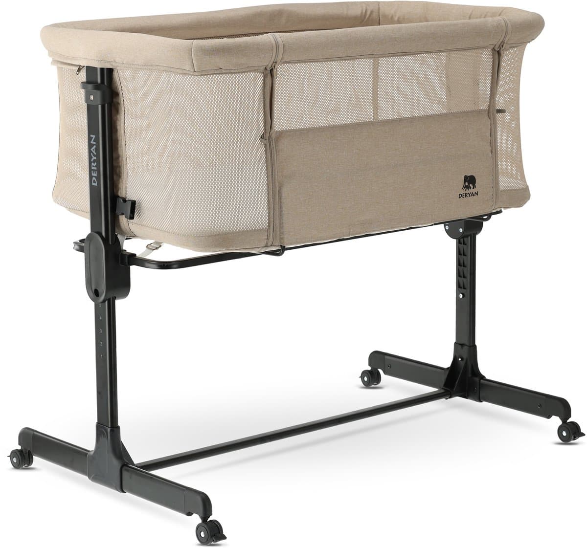 Deryan Snoozy Co Sleeper - Wieg - Verstelbaar frame - Geschikt vanaf de geboorte tot 6 maanden - Creme (EAN: 8720865676944)