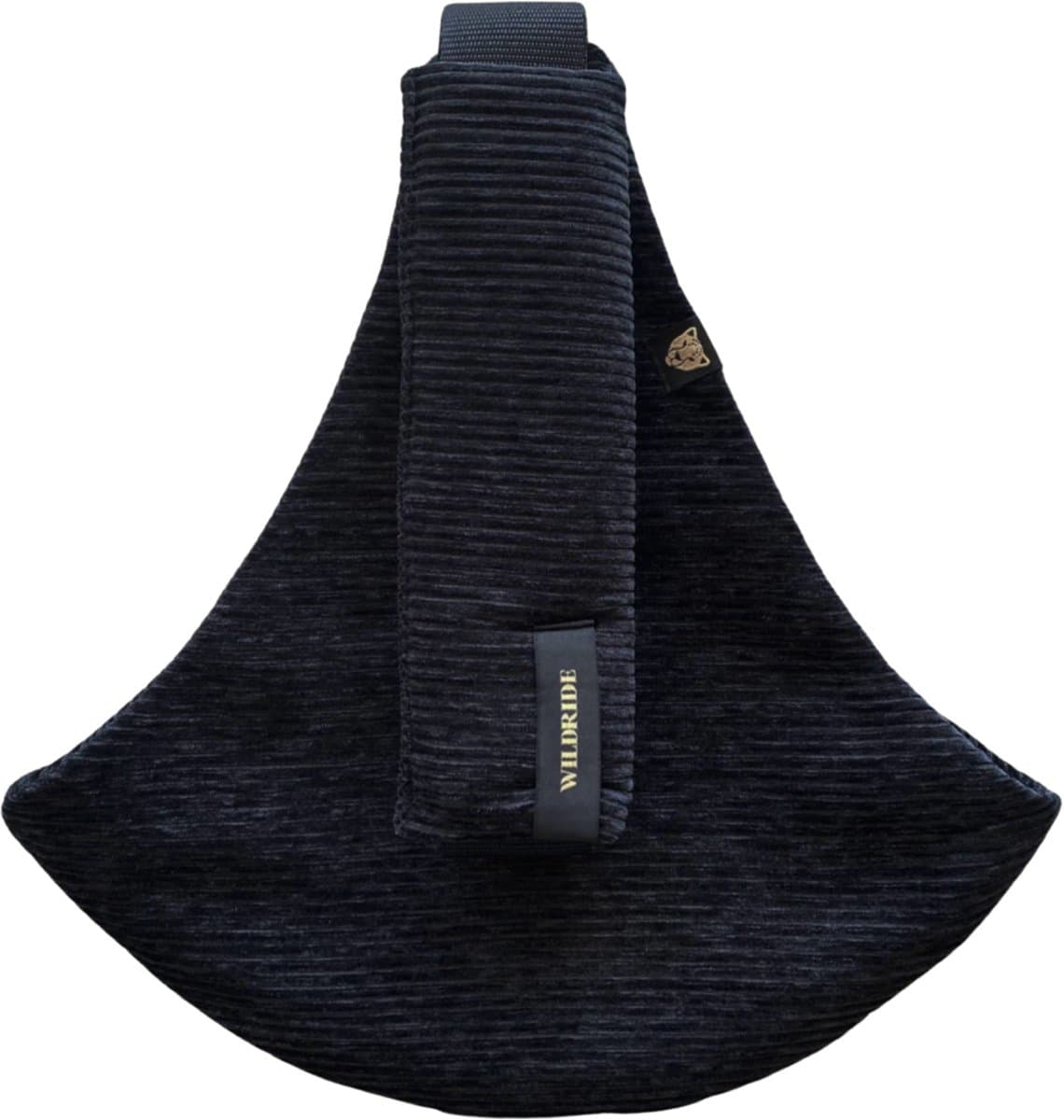 Wildride Kinderdrager Ribfluweel Zwart - Draagzak voor kinderen van 9 maanden tot 4 jaar - Tot 20 kg - Baby Carrier Lichtgewicht & Draagbaar (EAN: 8720726081559)