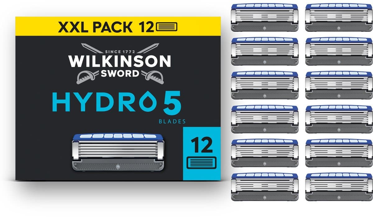 Wilkinson Sword Hydro 5 Navulmesjes voor mannen, XXL-verpakking, huidhydratatie, mesjes met carboncoating, 12 navulmesjes: Waarom deze mesjes in mijn winkelmandje belandden 🛒