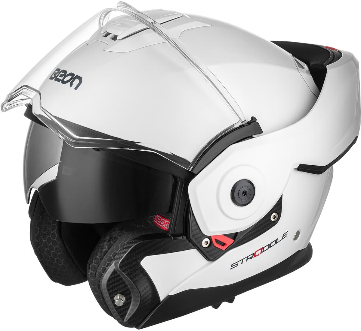 BEON Stradale Motorhelm - XXL - Systeemhelm met Zonnevizier - 180º Verstelbare integraalhelm - Jethelm - Wit (EAN: 8720941404621)