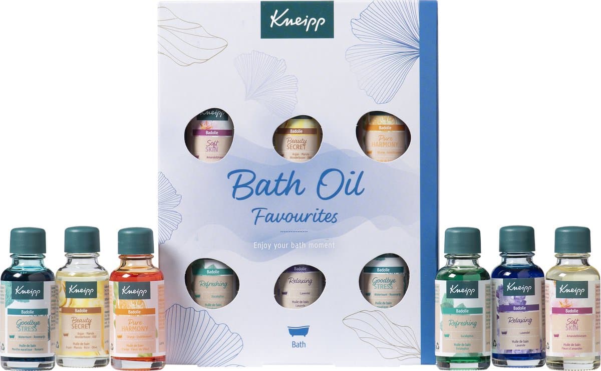 Kneipp Geschenkset Badolie - Giftset - Cadeau - Inhoud 6 x 20 ml (EAN: 8712585032643): 🎁 Wat maakt deze set zo bijzonder