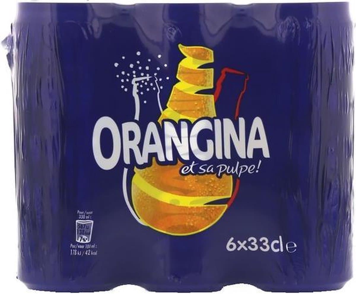 Orangina | Sinas frisdrank blikjes | 24 x 33 cl (EAN: 5410221205415)