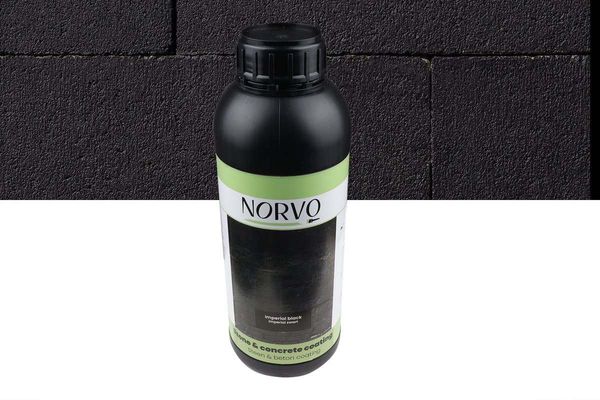 Wovar Norvo | Steen en Betoncoating Zwart | 1 liter | Per Stuk (EAN: 8720955060189): Een zwarte oase (zonder de hoofdprijs)