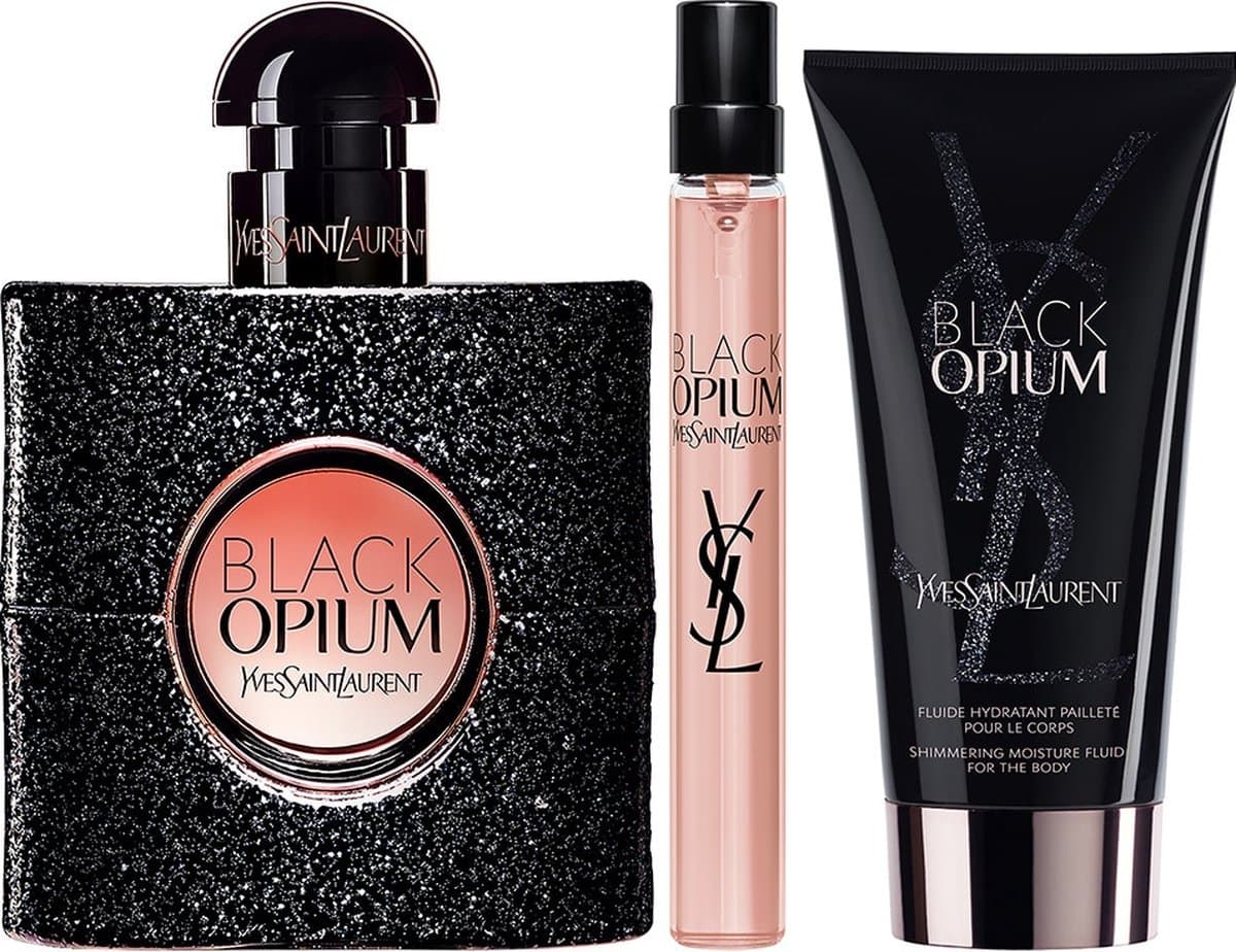 Yves Saint Laurent Black Opium Eau de Parfum 50 ml - Travel spray 10 ml - Body Lotion 50 ml (EAN: 3614274093209): 🌸 De eerste sprong de Eau de Parfum