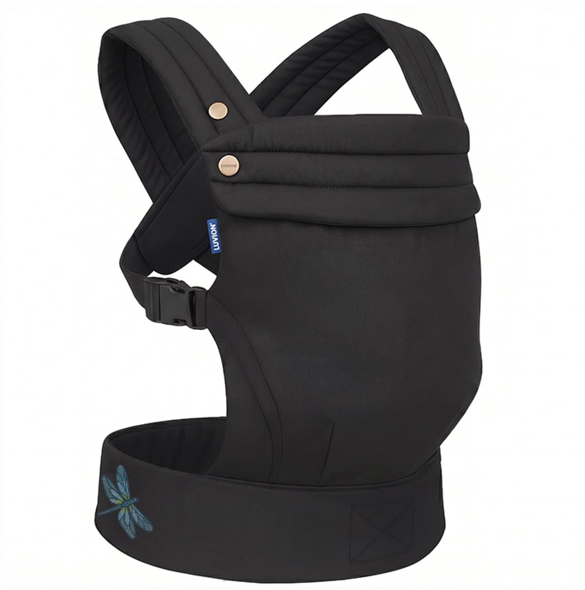 LUVION® Baby carrier MILANO Nighttime Black - Draagzak Baby - Ergonomische Buikdrager en Rugdrager - OEKO-TEX® Linnen - Zwart (EAN: 8718546341540): Waarom ik deze baby‑draagzak in huis haalde