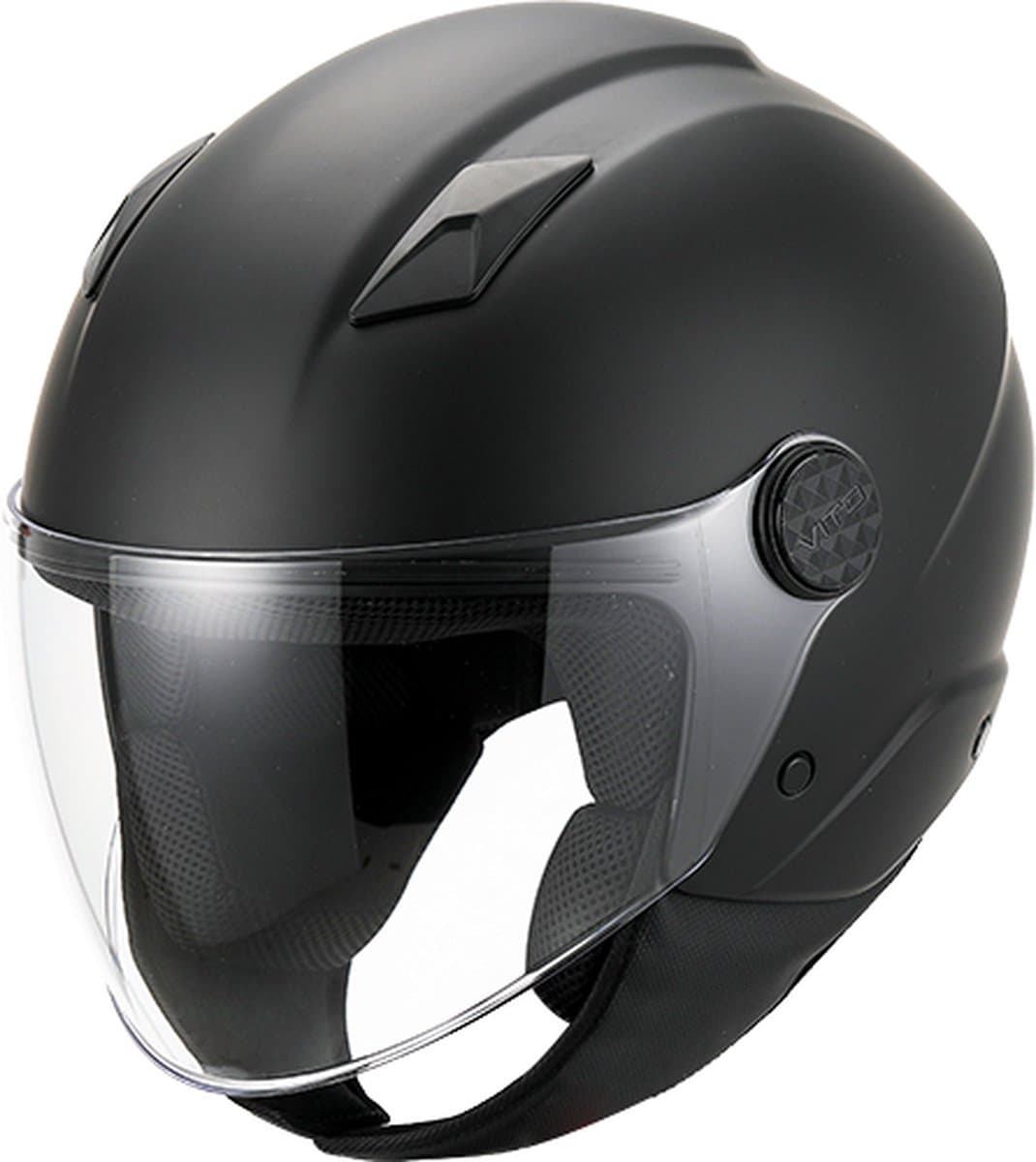 Vito Uno Jethelm - Motorhelm & Scooterhelm - Mat Zwart - Maat XXL (EAN: 8720849936729)