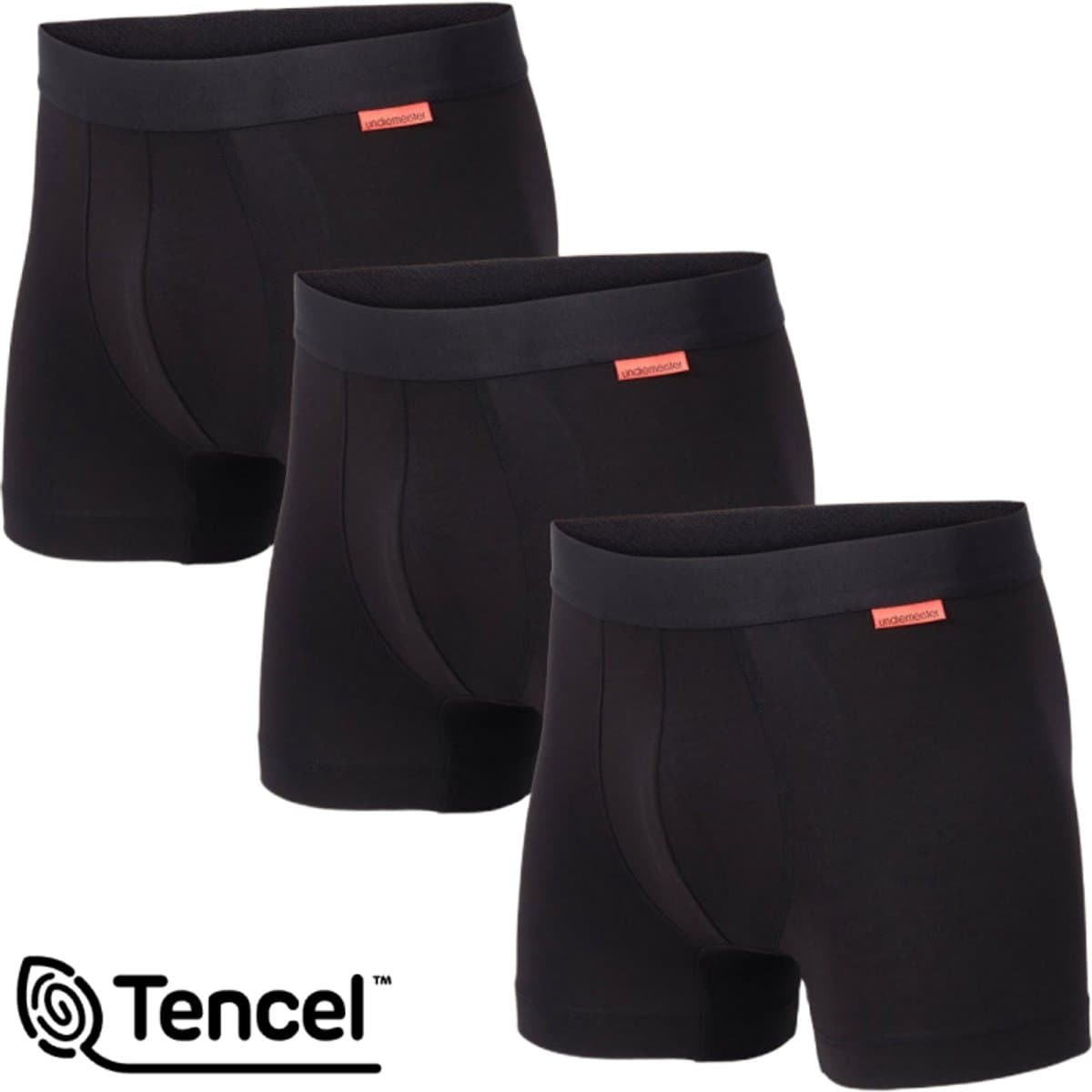 Undiemeister Boxershort Heren - Volcano Ash (Zwart) - 3-Pack - Tencel - Zijdezacht - Ademend - Anti-Bacterieel & Naadloos Ondergoed - Premium Onderbroeken Heren - Maat L (EAN: 8721154325314)