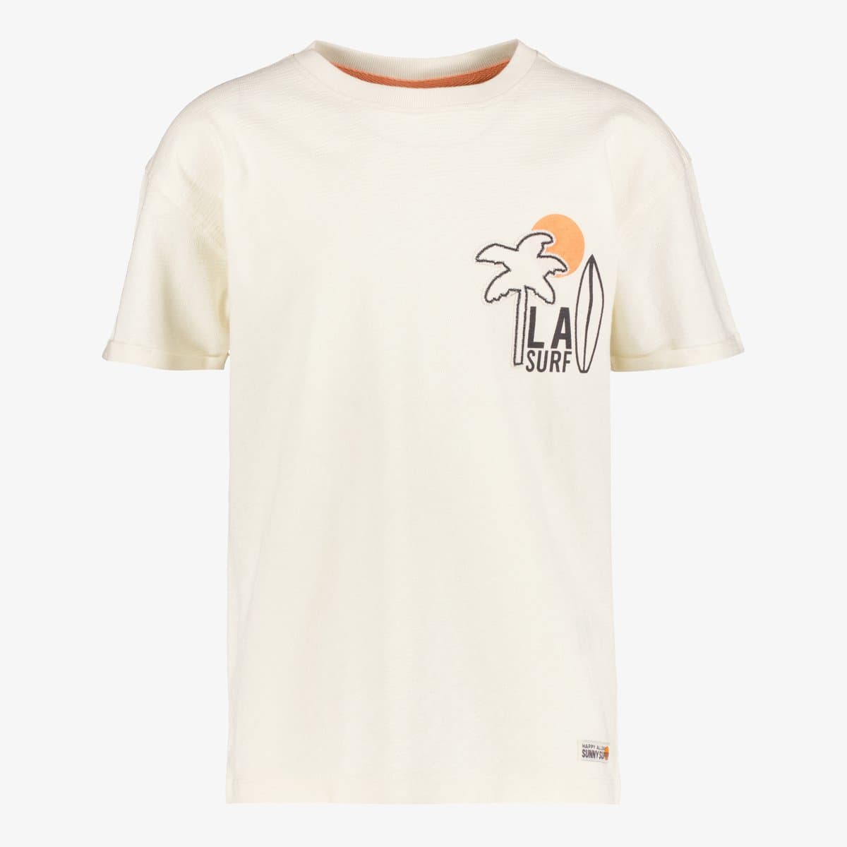 Unsigned jongens T-shirt met opdruk wit - Maat 110/116 (EAN: 8721175409765)