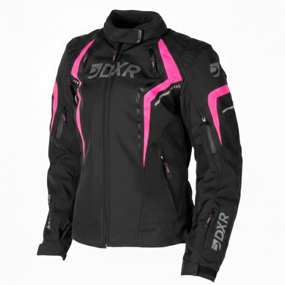 MOTOBLOUZ Motorjas JULIA vrouw|4-seizoenen|Zwart/Fushia 42 CE-gekeurd (EAN: 3665404004282)