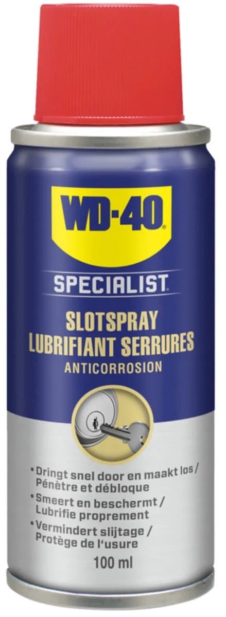 WD-40® Slotspray - 100 ml (EAN: 5032227314627): Een vriendelijke knipoog aan mijn probleemsloten