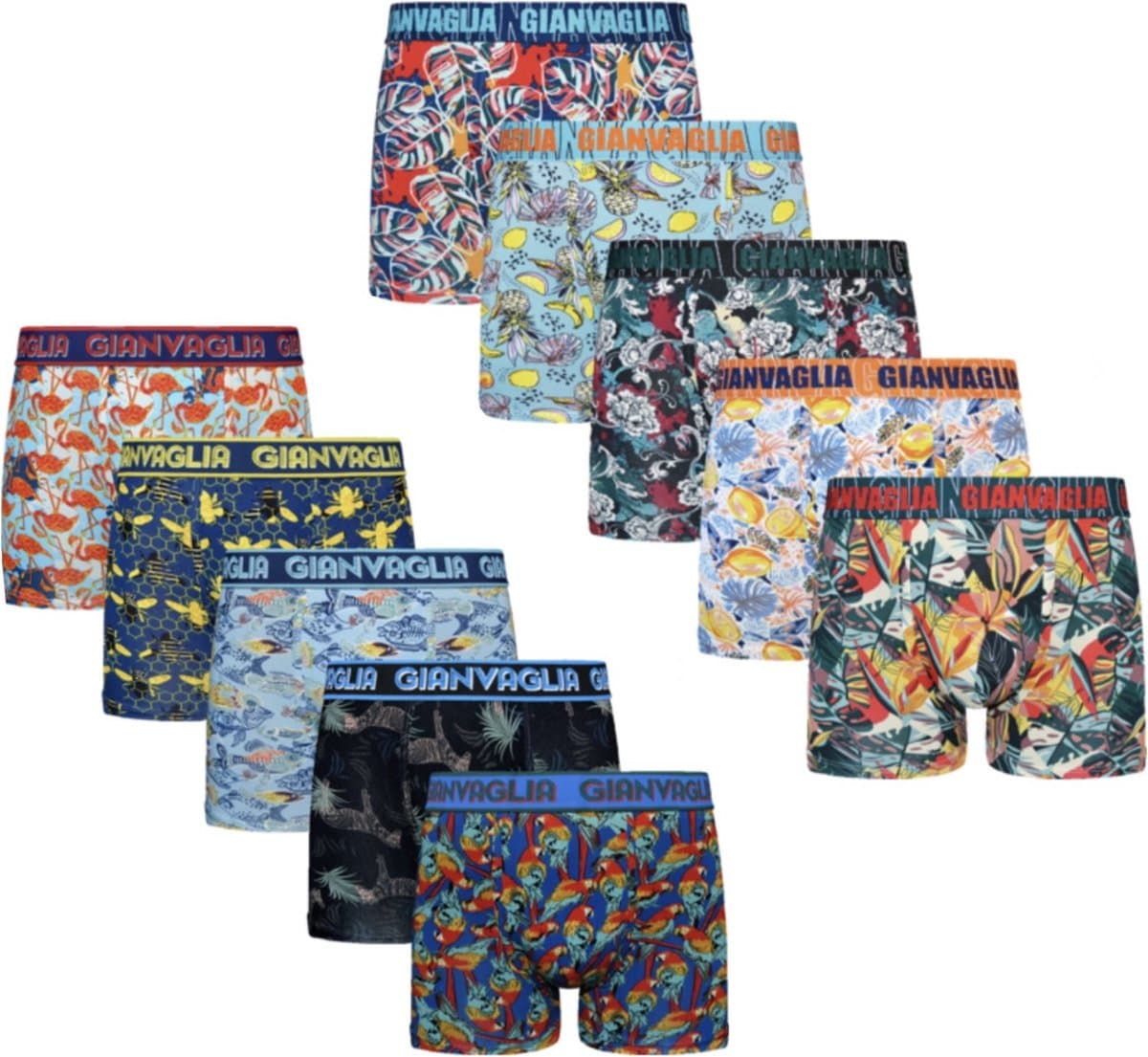 Boxershort Heren | 10 PACK | Katoen | Maat XL | Mix Kleuren | Ondergoed Heren | Onderbroeken Heren | Multipack (EAN: 6090320317364)