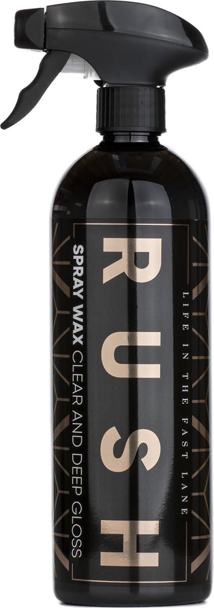 RUSH Spray Wax - autowax - 750 ml - Zorgt voor diepe en egale glans - Voor lak, kunststof, metaal, chroom en glas - Geeft een beschermende laag - Voor iedere Auto - auto schoonmaken (EAN: 8720387938513)