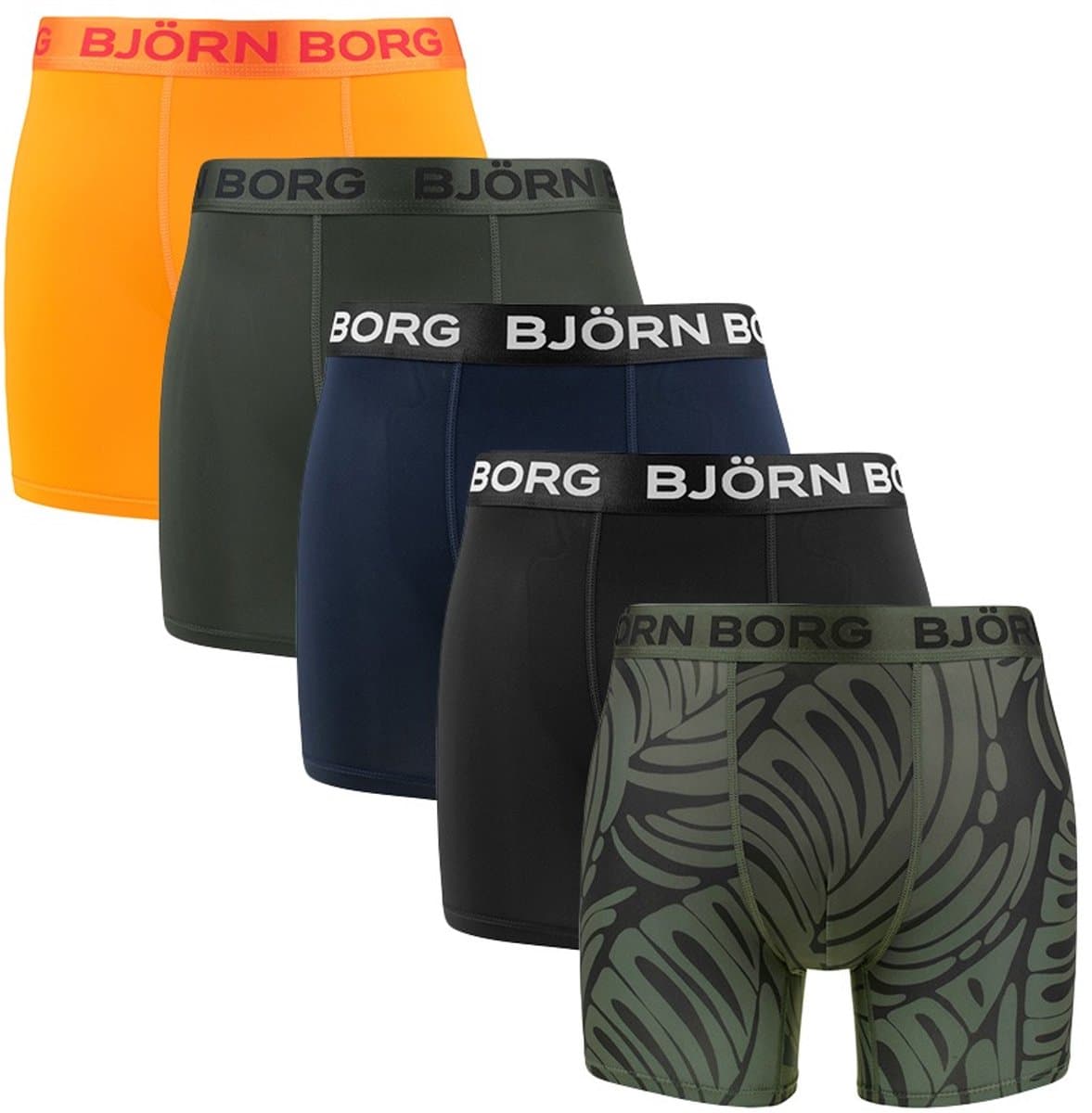 Bjorn Borg 5-pack heren boxershort - Sports Microfiber - L (EAN: 7321465871503)