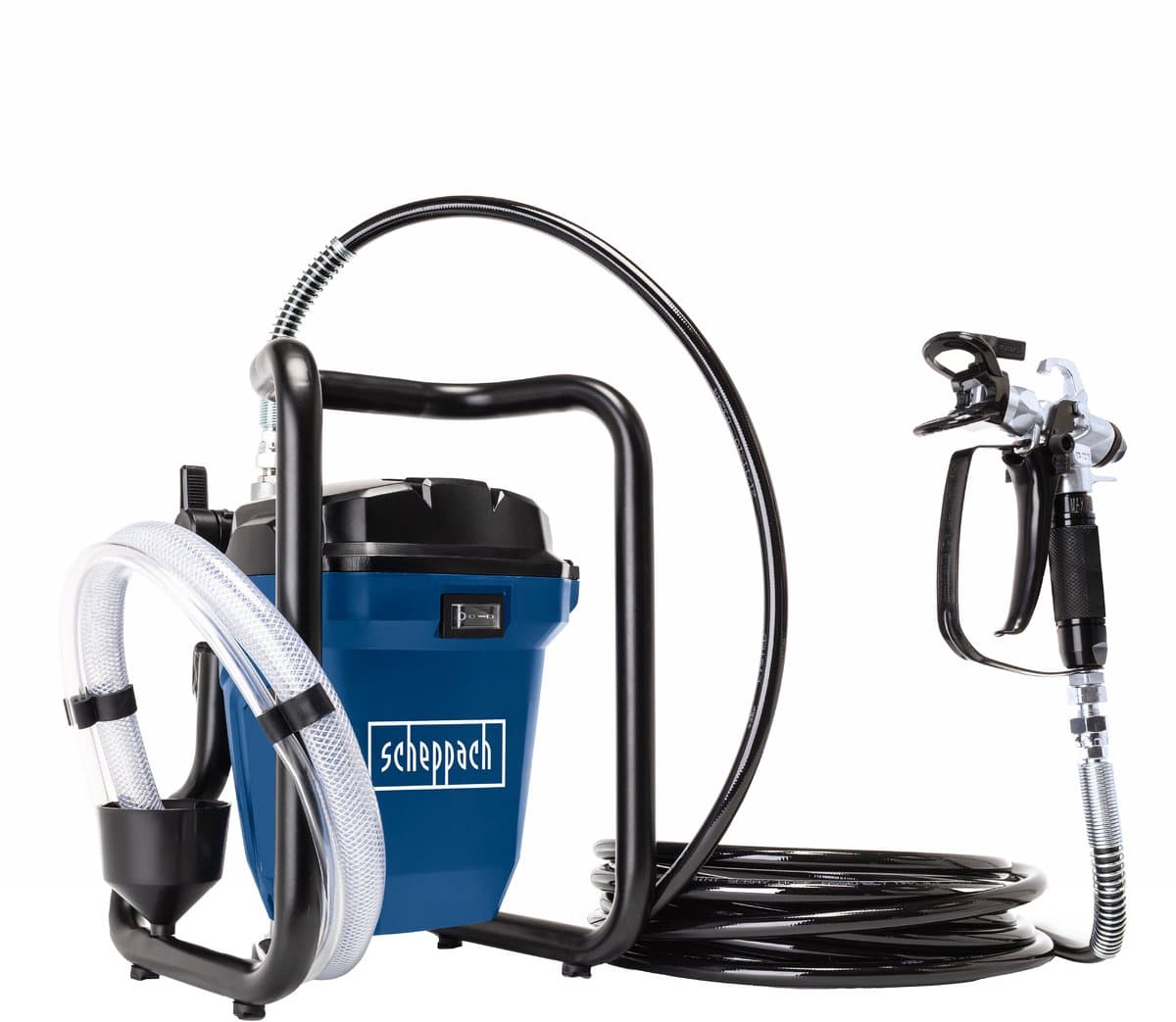 Scheppach Airless Elektrische Verfspuit PTSA350 - Voor het gelijkmatig aanbrengen van verf op verschillende oppervlakken - Rechtstreekse aanzuiging uit de verfemmer (EAN: 4046664073673): Waarom deze verfspuit mijn nieuwe beste vriend is