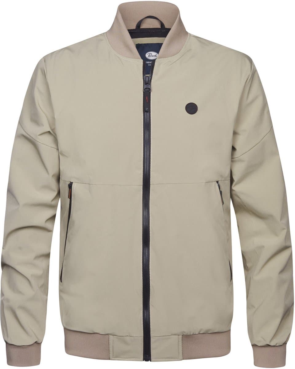Petrol Industries Bomberjack Heren - Bomber Jacket met Rits en Ribboord - Polyester Elastaan - Geribde Kraag - Ritszakken - Mannen Jas - Beige - Maat XXL (EAN: 8721112278003): Een Samenwerking met Een Vriendelijke Gemeenschap 🤝