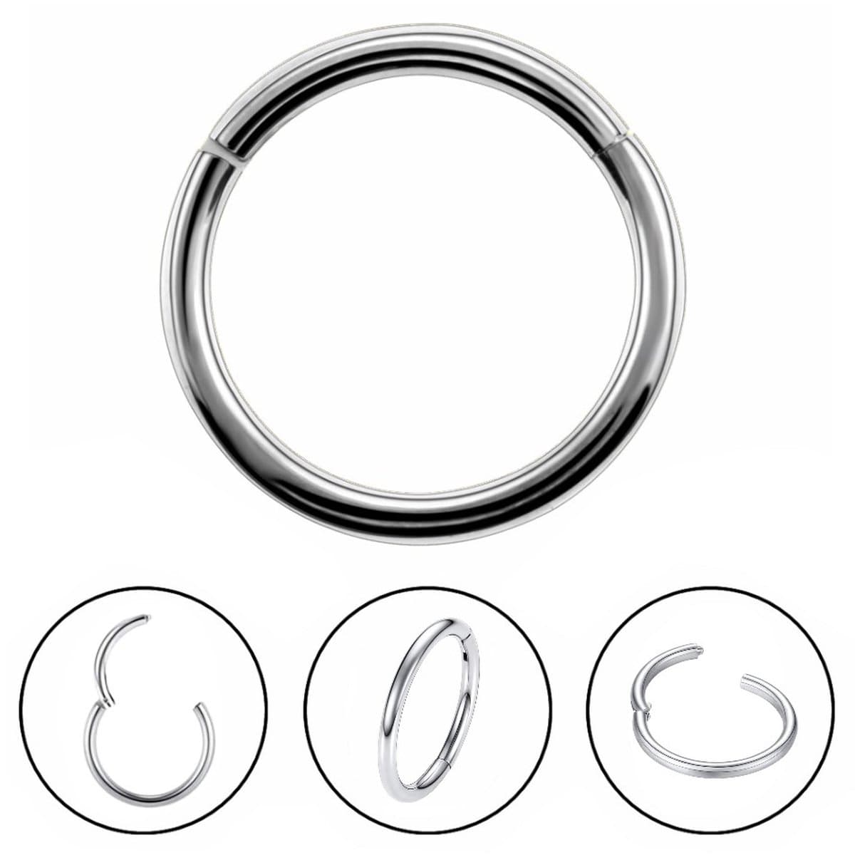 Fako Bijoux® - Chirurgisch Stalen Ring Piercing - Diameter 8mm - Dikte 1.2mm - Ringetje geschikt voor Helix, Tragus, Septum, Lip, Neus & Wenkbrauw - Zilverkleurig (EAN: 8720629413280): ✨ Wat maakt deze ring zo speciaal