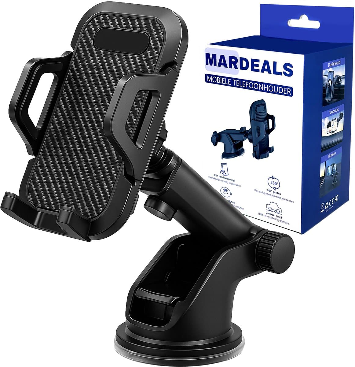 Mardeals Telefoonhouders Auto Zuignap - Extra Sterk - Dashboard - Raam - Bureau - GSM Mobiel Houder - Auto Accessoires (EAN: 8720299955905): Waarom ik deze Mardeals houder in het vizier kreeg