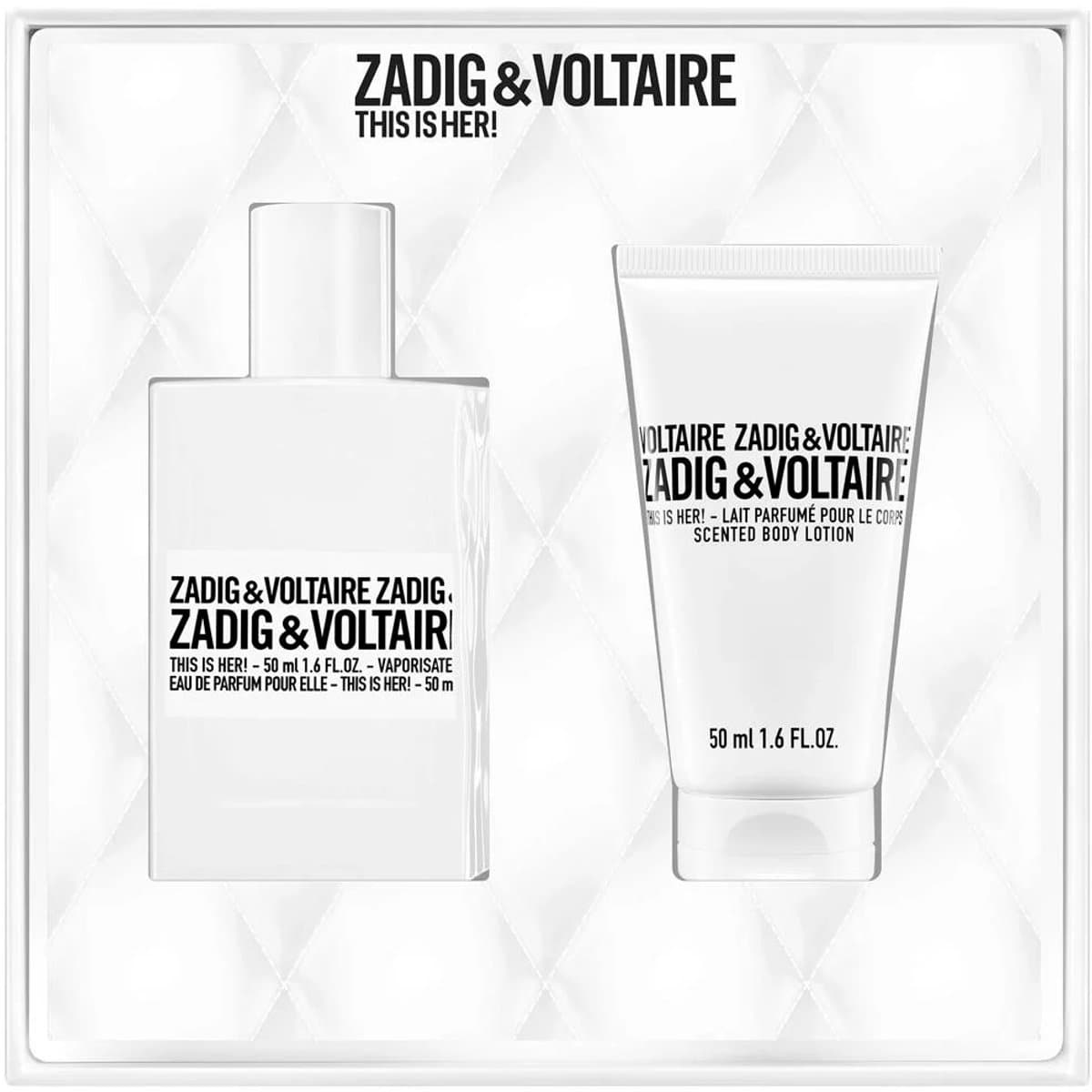 Zadig & Voltaire geschenkset eau de parfum 50 ml + bodylotion 50 ml (EAN: 3423222124281)