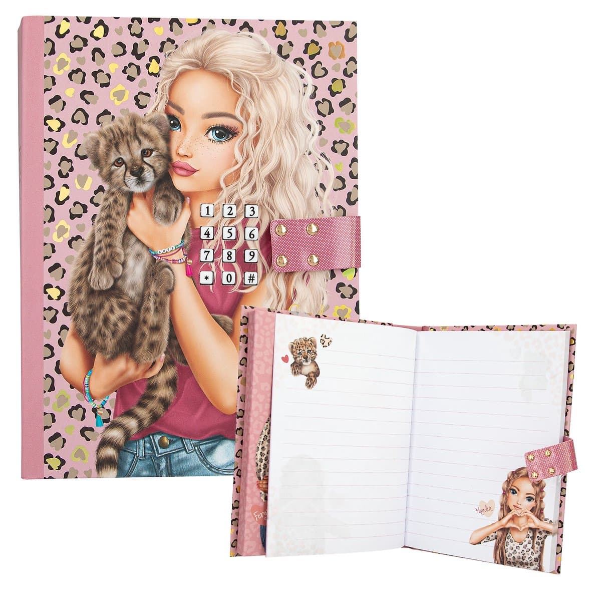 Depesche - TOPModel dagboek met code en geluid - LEOHEART (EAN: 4010070720308): Een dagboek dat meer is dan alleen papier