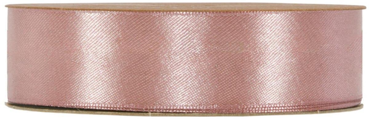 Lint - Oud Roze - 50m x 25mm | Double Satin Classic | Dubbelzijdig Luxe Satijnen Lint | Feestlint op rol | Satijn Lint | Cadeaulint (EAN: 6095824597595)