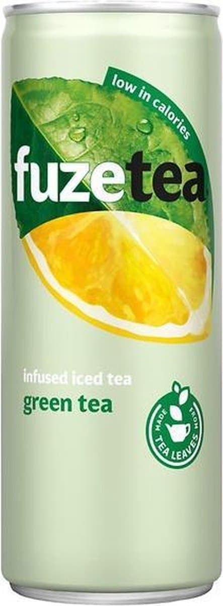 Tray Fuze Tea - Green Tea - 24x33cl (EAN: 5449000238719): 1. **Koffie‑achtige vibes, maar fris en gezond**
