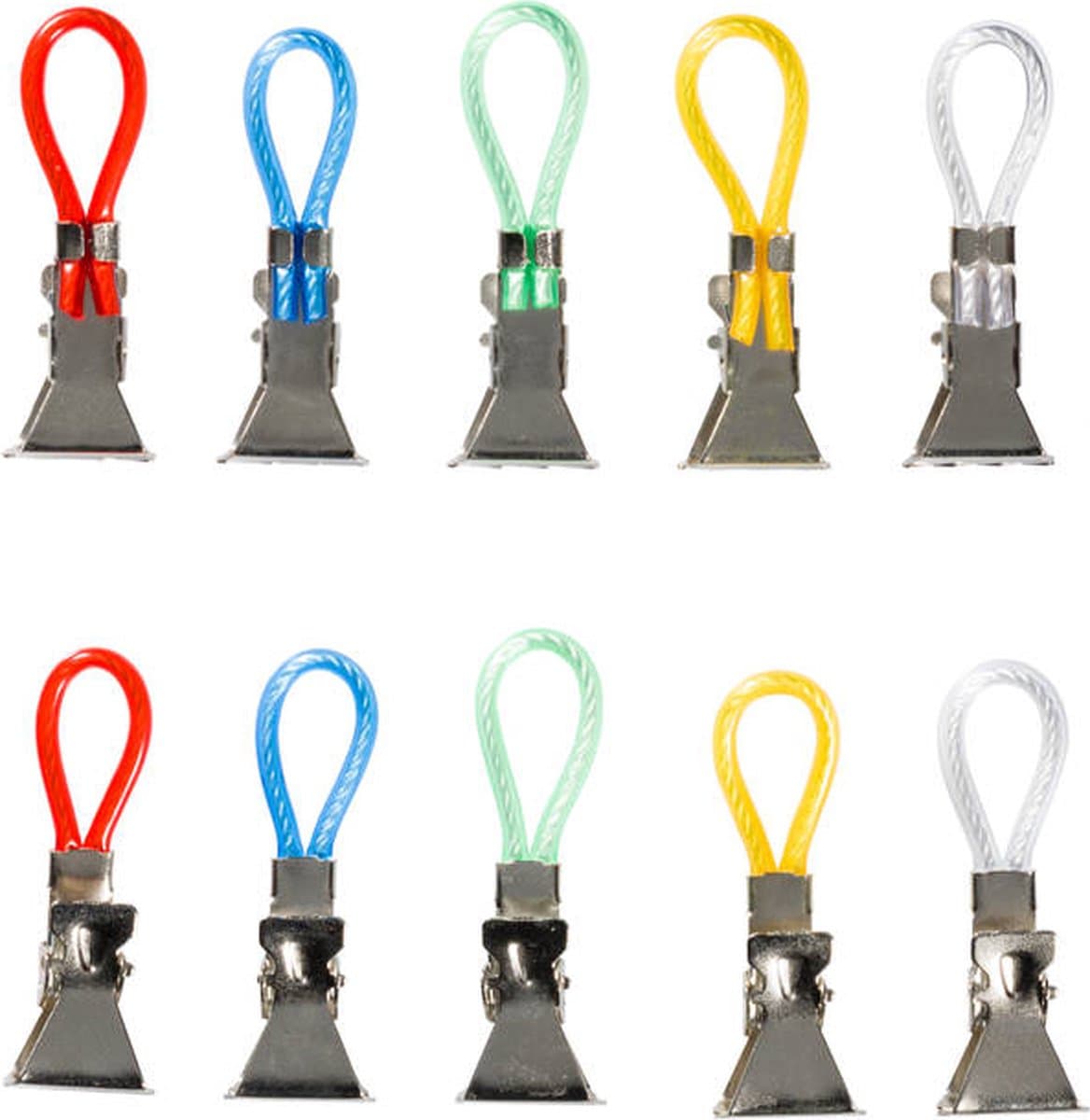 Handdoekhaakjes - Handdoekclips - Handdoekklemmetjes - Houders - Klemmetjes - Theedoek - Ophanghaakjes - 15 STUKS (EAN: 8717703398335): De redding voor je losliggende theedoeken