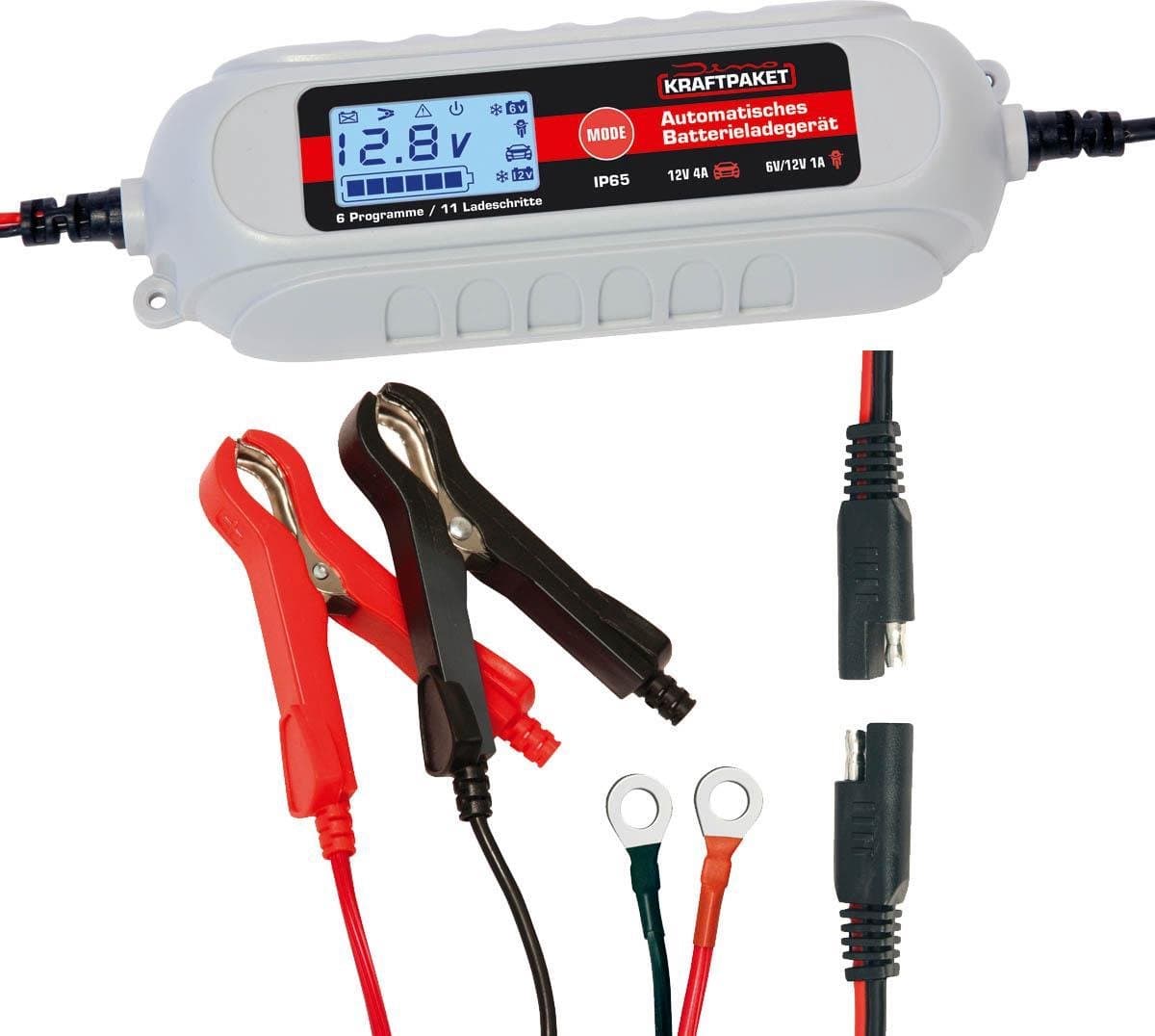 Dino Druppellader Acculader 12V - 6/12 Volt - 4A - 11-staps volautomatisch (EAN: 4003342177962)