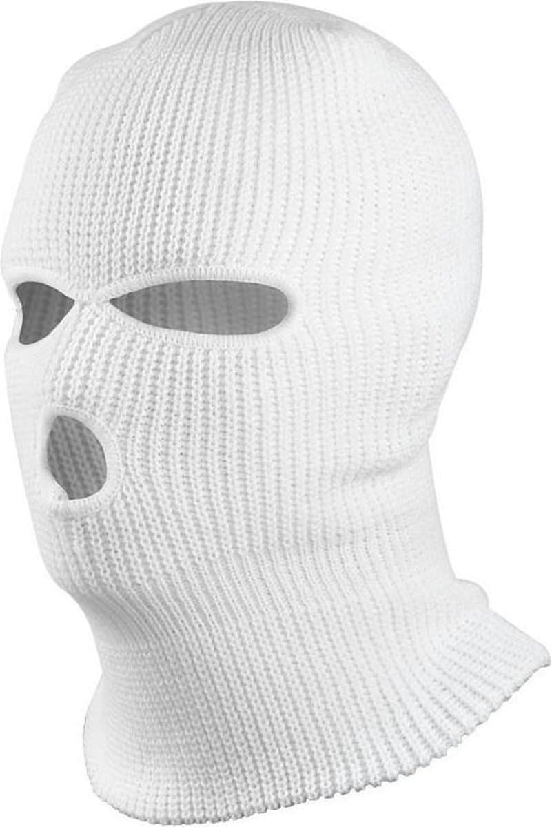 Bivakmuts Wit - 3 gaats - Skiën - Motor - Balaclava (EAN: 1662758429299)