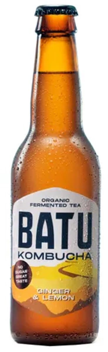 Batu Kombucha Ginger & Lemon fles (12×33 cl) (EAN: 8725500507010)