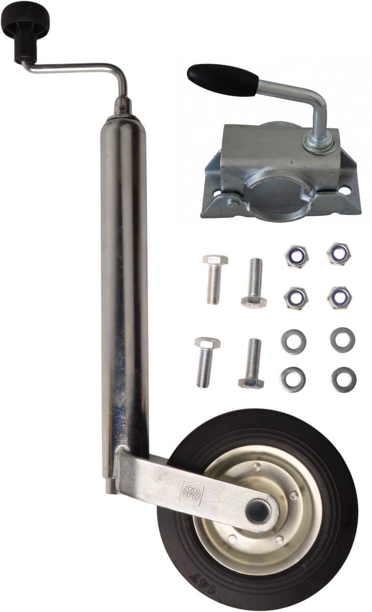 Complete neuswiel set - 48 mm - bestaande uit neuswiel, neuswiel klem en bevestigingsmaterialen (EAN: 8720195321071)