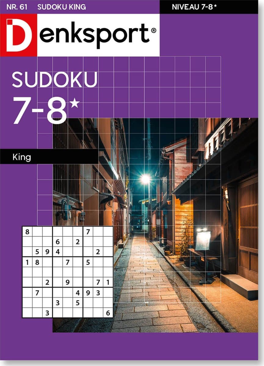 Denksport Puzzelboek Sudoku 7-8* king, editie 61 (EAN: 8710835869162)