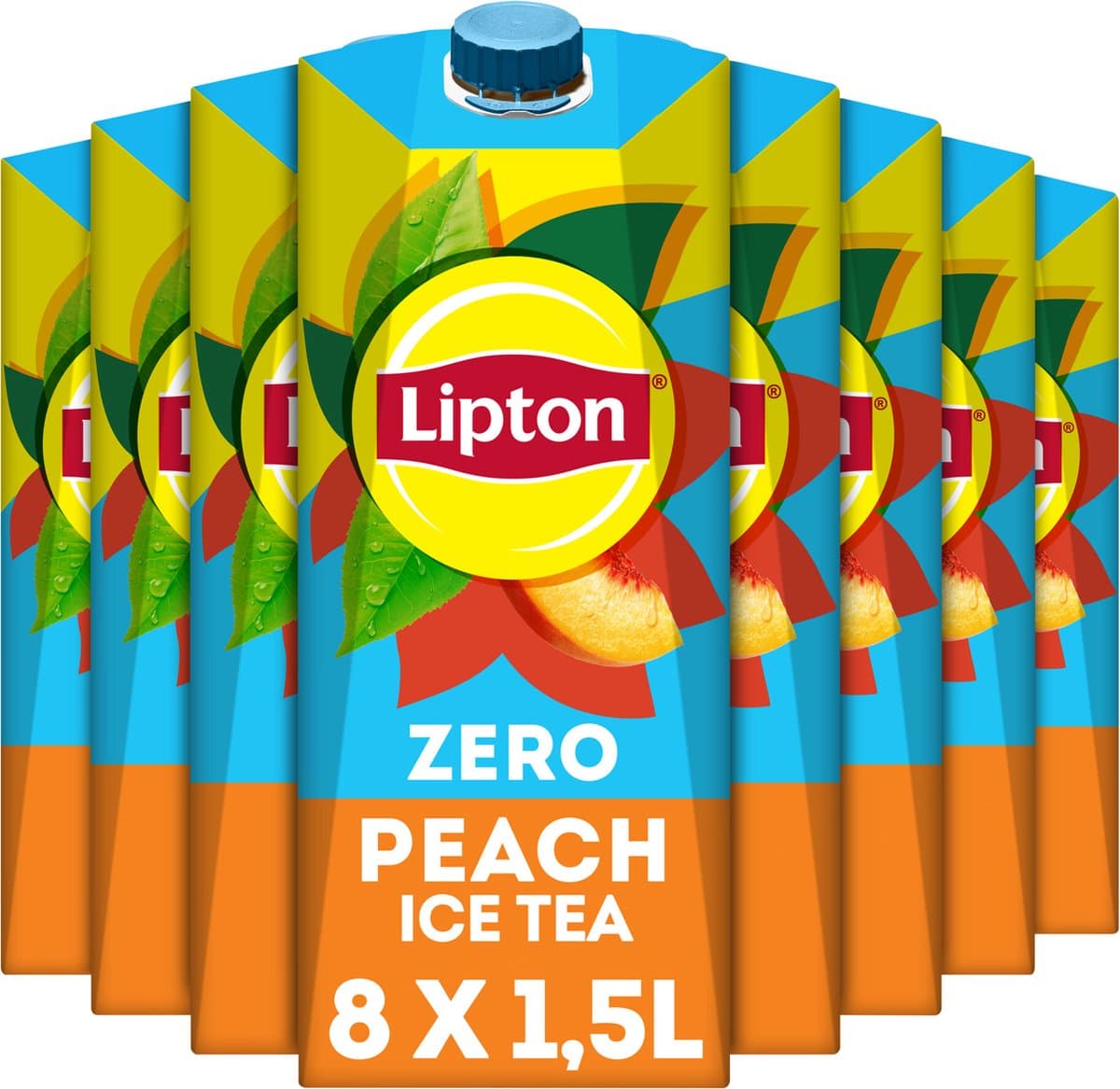 Lipton Ice Tea Peach - Zero Sugar - 8 x 1.5L - Voordeelverpakking (EAN: 8711327547872)