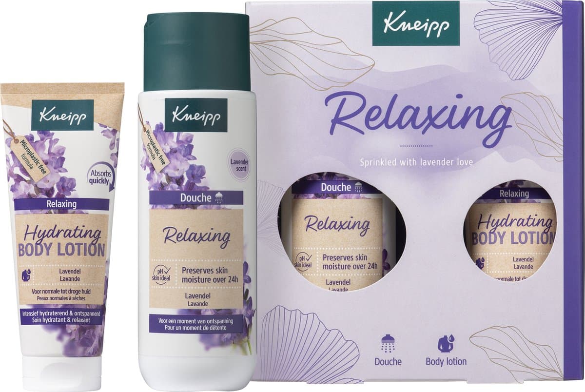 Kneipp Relaxing Moments Geschenkset - Lavendel - Douchegel & Bodylotion (EAN: 8712585037143)