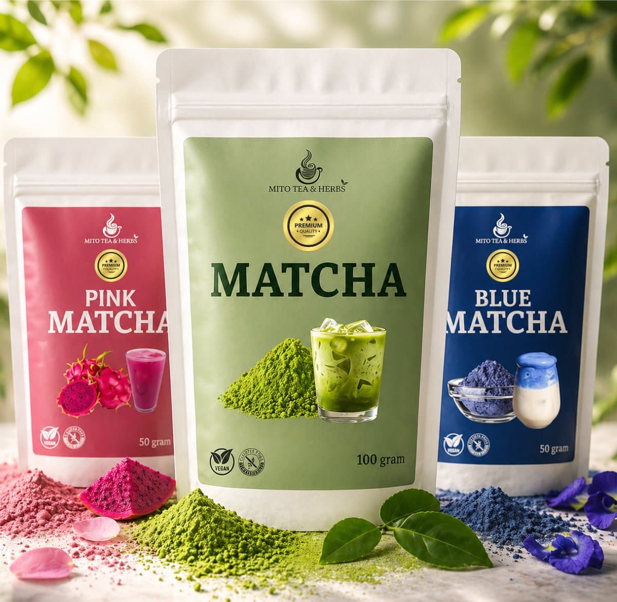 Mito Matcha 3pack - Deluxe boosterpack - Premium Matcha - Blue Matcha - Pink Matcha - Matcha latte - Matcha poeder (EAN: 8720865386645): Intro Een cozy theekCorner in huis