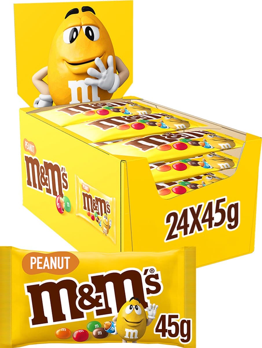 M&M'S Pinda - melk chocolade snoepjes - uitdeelzakjes 24x45g (EAN: 5000159460293): Waarom ik deze M&M’s nu in mijn review‑repertoire heb weten te plaatsen