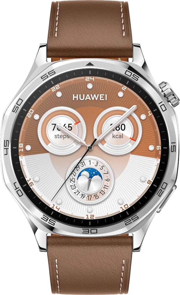 HUAWEI WATCH GT 5 46 mm Bruin leder (EAN: 6942103132018)