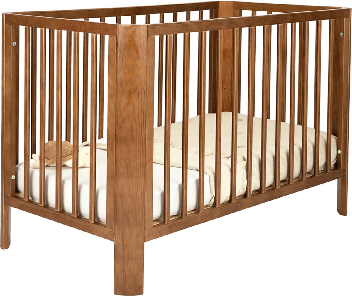 Novi at Home Philou Ledikant - Baby Bed 60x120 cm - verstelbaar bodem - Walnut (EAN: 8721008983141): Hé lieve volgers!