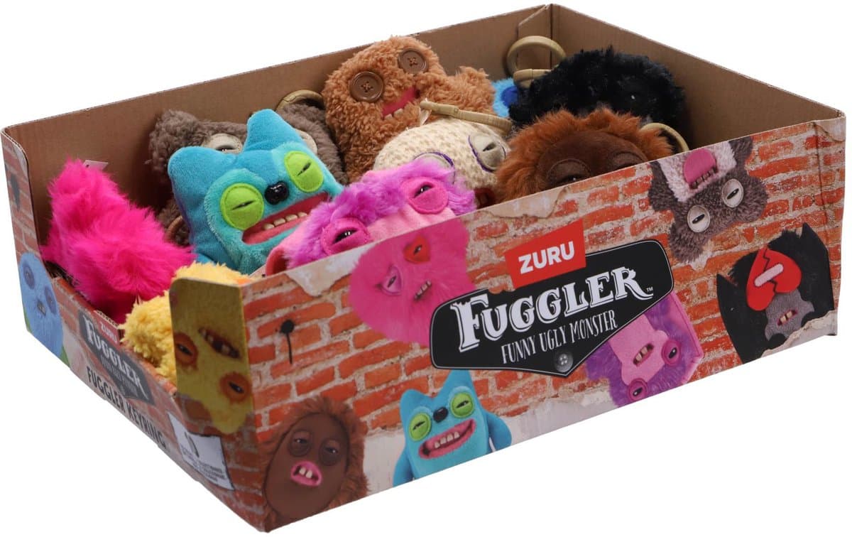 Zuru Fuggler sleutelhanger pluche 13 cm - grappige knuffel sleutelhanger. (EAN: 4894680039865)