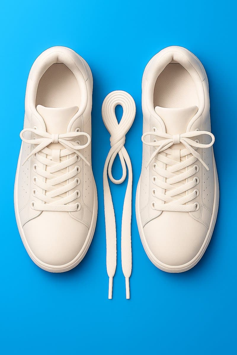 2 paar Witte Platte Schoenveters 150 cm – Sneakers Veters Duurzaam Stevig Tijdloos en Modern (EAN: 8718503521305)