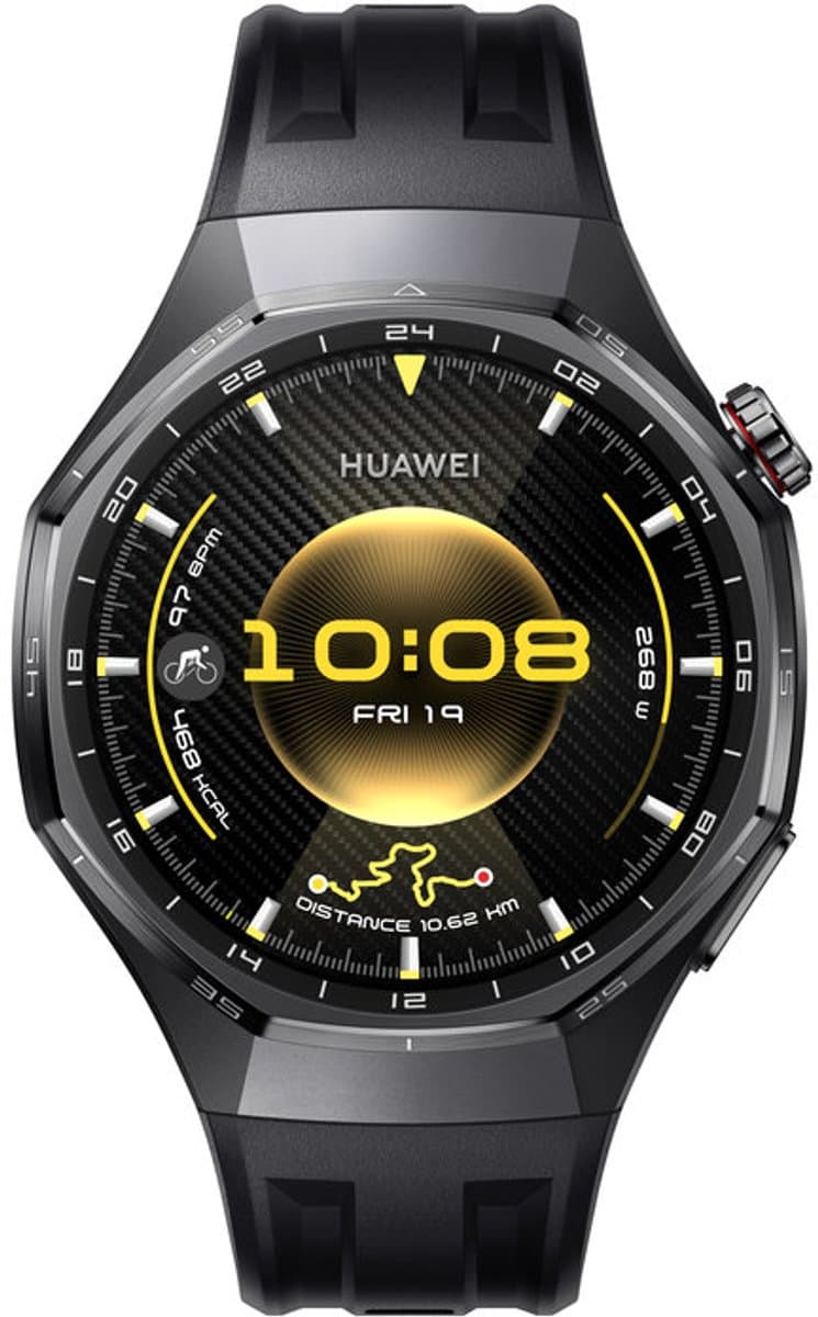 Huawei WATCH GT6 Pro 46mm Zwart | 21 dagen batterijduur – Nauwkeurige GPS & hartslagmeting – Innovatieve professionele fiets-tracking – Saffierglas & titanium behuizing – ECG – Compatibel met iOS & Android (EAN: 6942103168185)