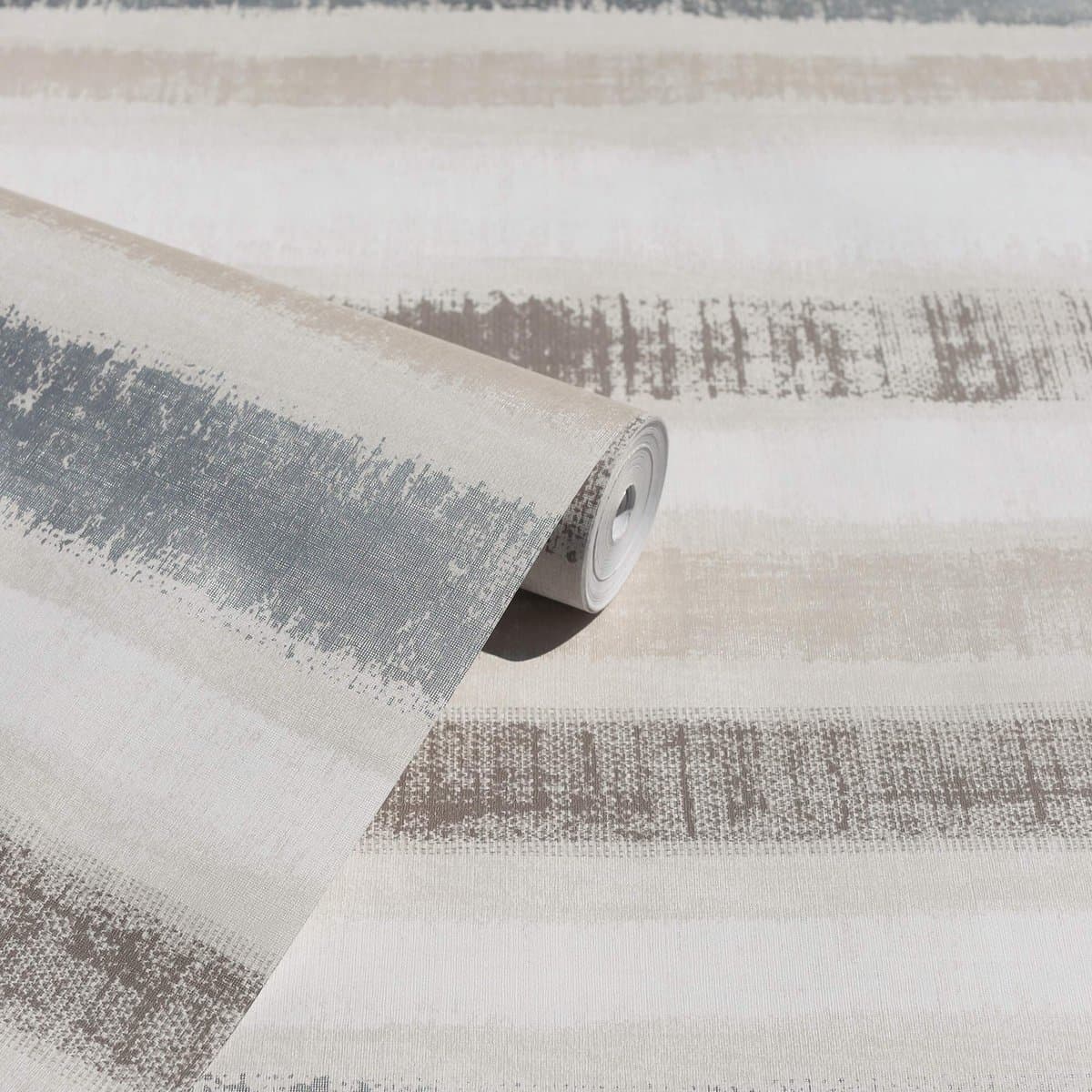 Arthouse Journeys Painted Stripe Chalk Grijs Behang 610603 (EAN: 5050192610636): Een vleugje kunst aan de muur