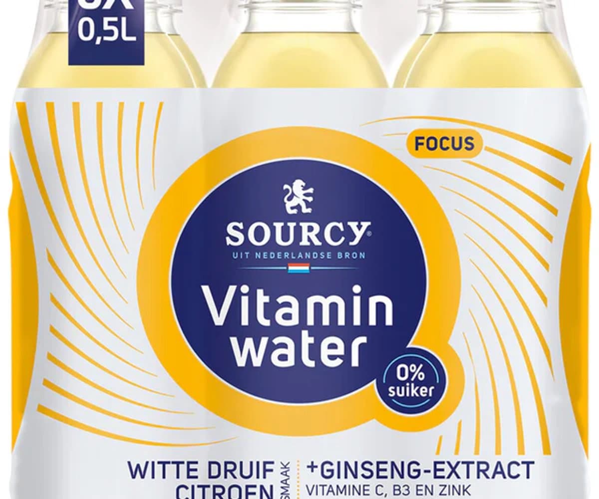 Sourcy Vitaminwater Druif/Citroen Focus (6x 50cl) (EAN: 8715600249460)