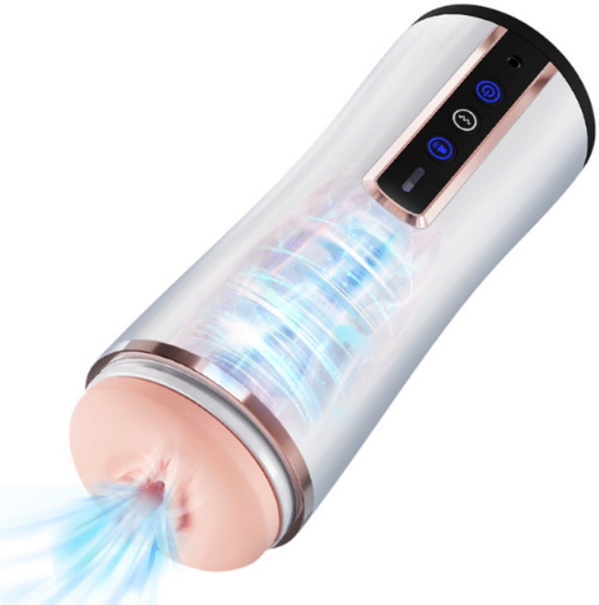 Lunvira® Elektrische Masturbator - Sex Toys Voor Mannen Zelf Aftrekken - Pocket Pussy - 10 Vibratiestanden - USB-Oplaadbaar - blowjob simulator (EAN: 8721325212009): Eerste indruk design en verpakking