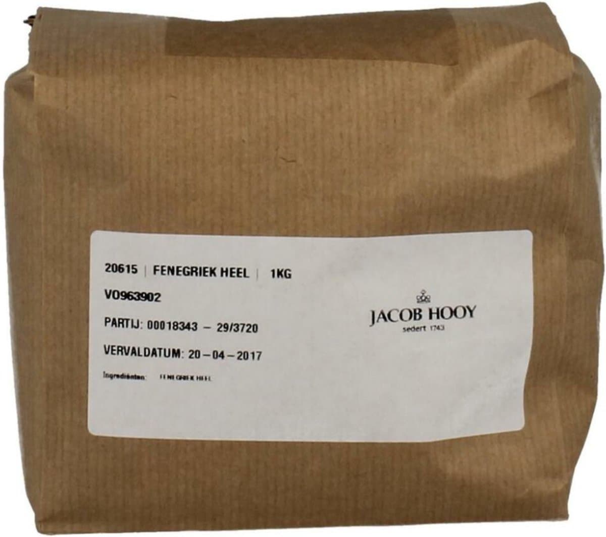 Jacob Hooy Fenegriek Heel 1 kg (EAN: 8719265016139): 1. Waar is Jacob Hooy eigenlijk vandaan