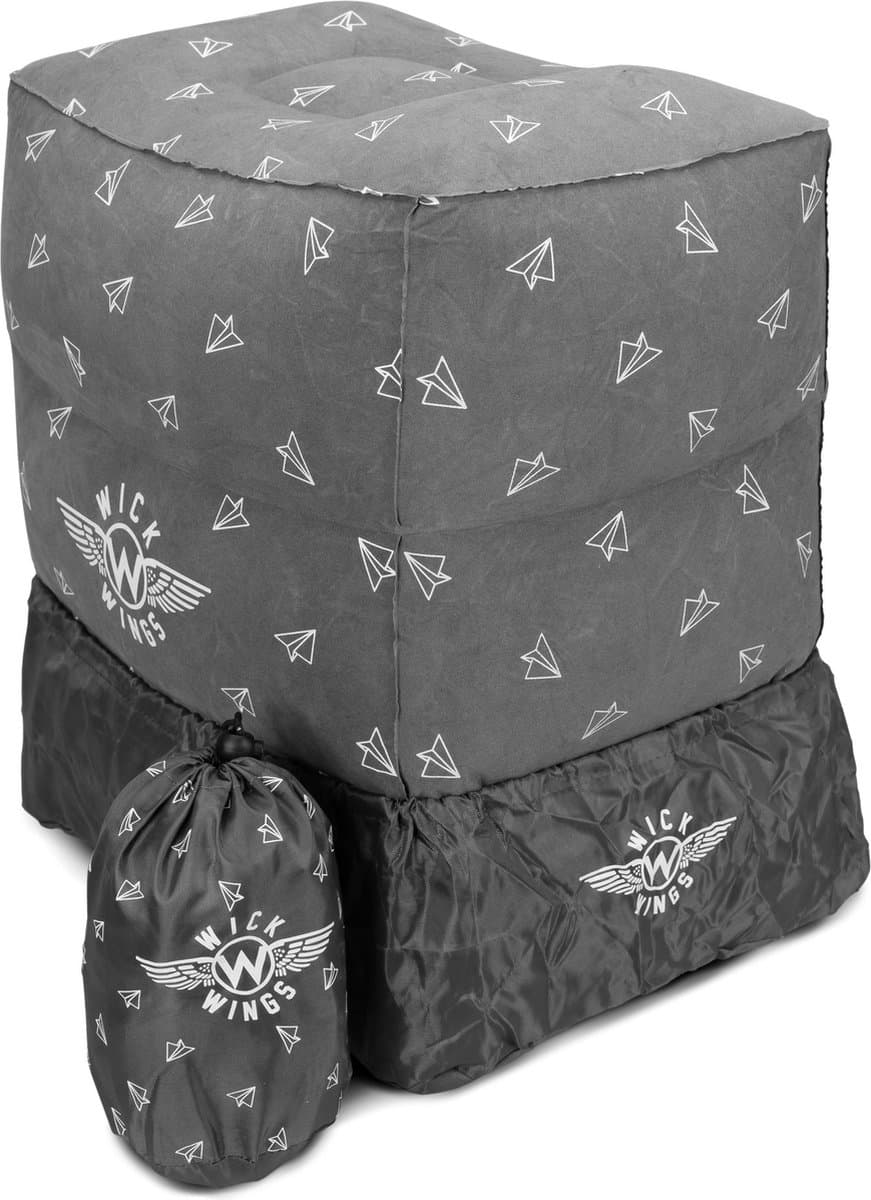 Wick Wings - Wick Air Vliegtuigbedje - Opblaasbaar - Reiskussen - Voetensteun - Antislip (EAN: 8719326514819)