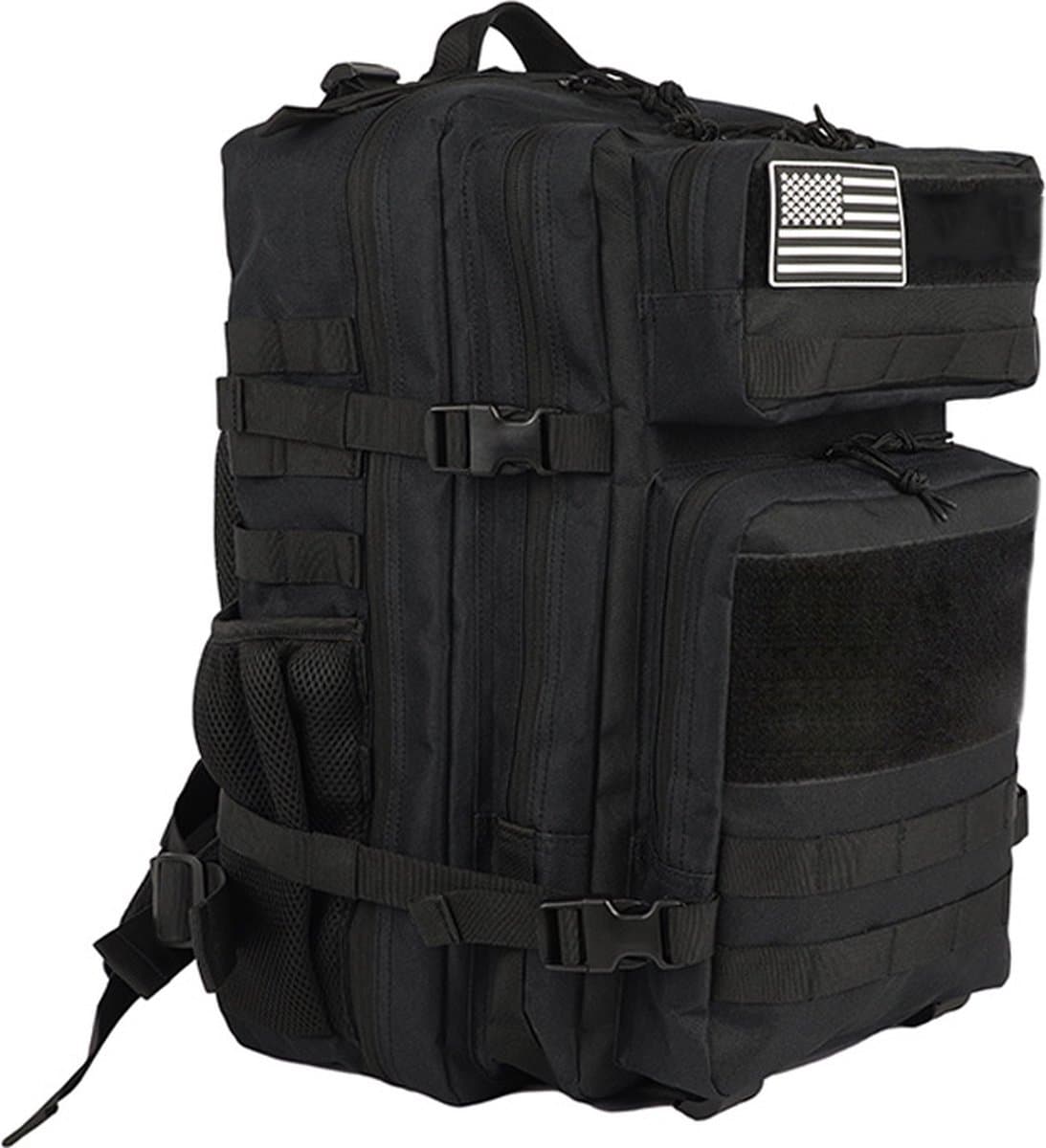 Waterdichte Militaire Rugzak - 45L -Militaire Tactische Backpack voor Heren - Grote Capaciteit 900D Waterdicht Oxford Stof - Hoge Dichtheid Meerdere Zakken - voor Wandelen Kamperen, Bergbeklimmen, Jagen, Buiten Fietsen(Kleur: Black) (EAN: 93316216...