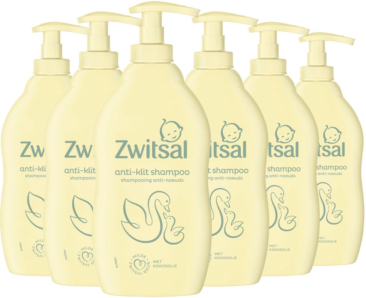 Zwitsal - Shampoo - Anti-Klit - Baby - 6 x 400 ml (EAN: 8720181648892)