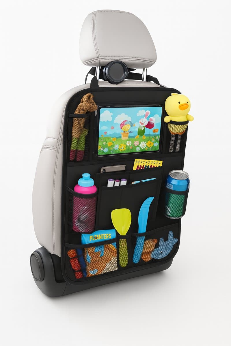 Venneweide - Autostoel organizer de luxe - voor baby en kinderen - met tablethouder (EAN: 8719326565613)