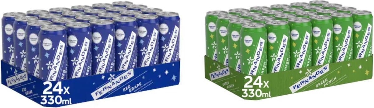 Fernandes Green Punch & Red Grape 48 x 330 ml (EAN: 8721139460221): Een berichtje van Sanne dat me aan het denken zette