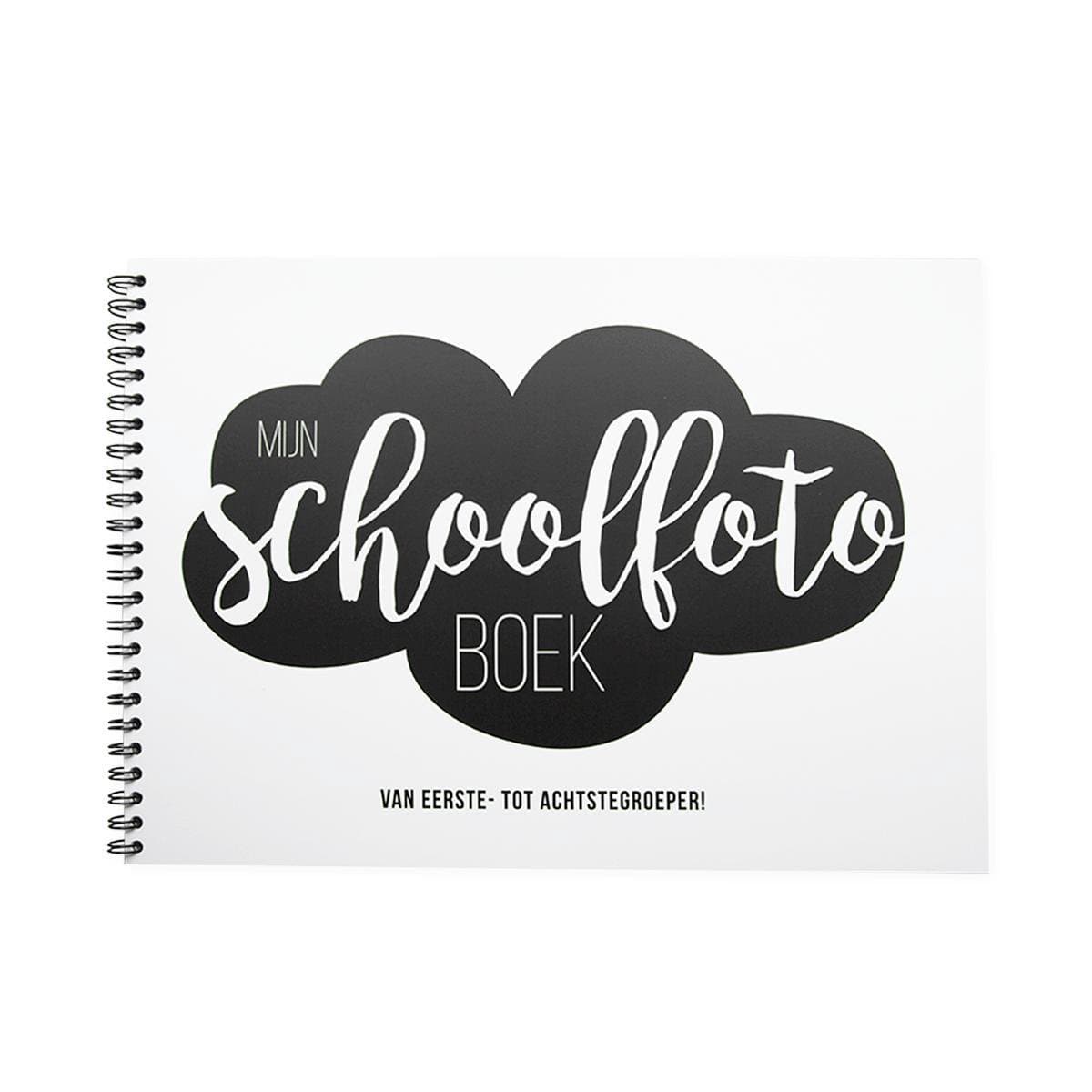 Schoolfotoboek - Mijn schoolfotoboek - invulboek - zwart/wit - ringband - luxe uitvoering (EAN: 9110024421482)
